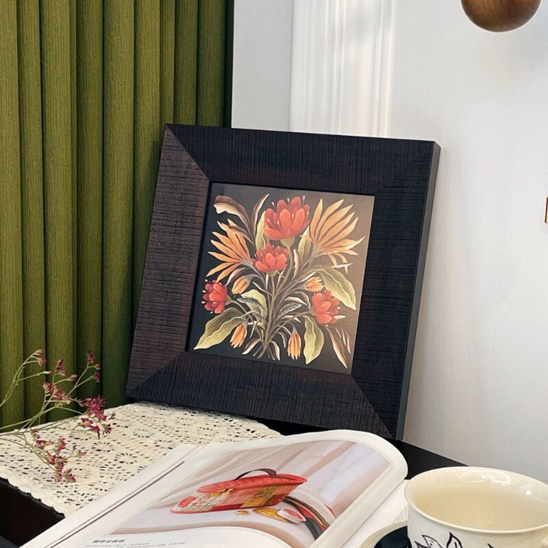 Retro Photo Frame Solid Wood Framed Painting Outer Frame Wall Decoration Hanging Painting Empty Frame Hanging Wall Creative Medieval Ornaments Outer Frame Retro Photo Frame Solid Wood Framed Painting Outer Frame Wall Decoration Hanging Painting Empty Frame Hanging Wall Creative Medieval Ornaments Outer Frame