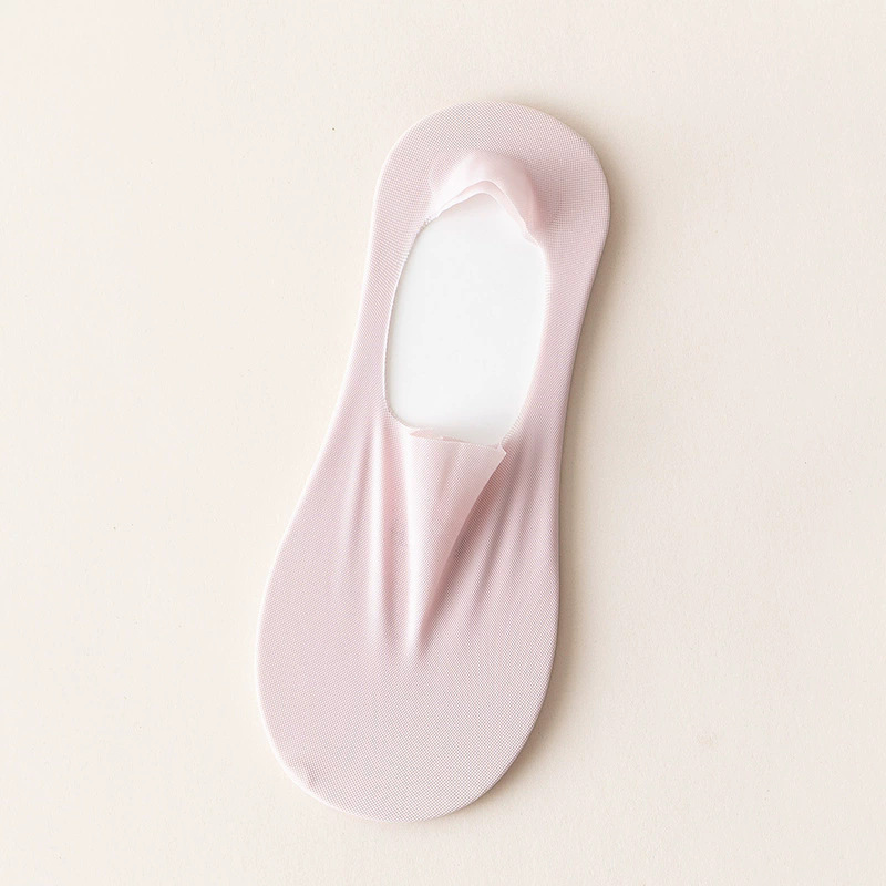 女性用夏用薄型ボートソックス、女性用浅い口の見えないソックス、シリコン滑り止め、脱落防止、吸汗性、通気性のある女性用アイスシルクソックス|undefined