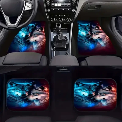 and Easy-to-clean Car Universal Mat – Avtomobil döşəmə paspasları - wolf-king-2-3344cm-two-piece-pack