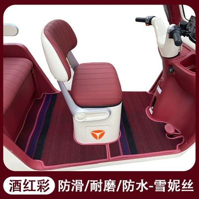 Electric vehicle foot mat: Mats, Yadi Special Thickened - xenicewine-red-color