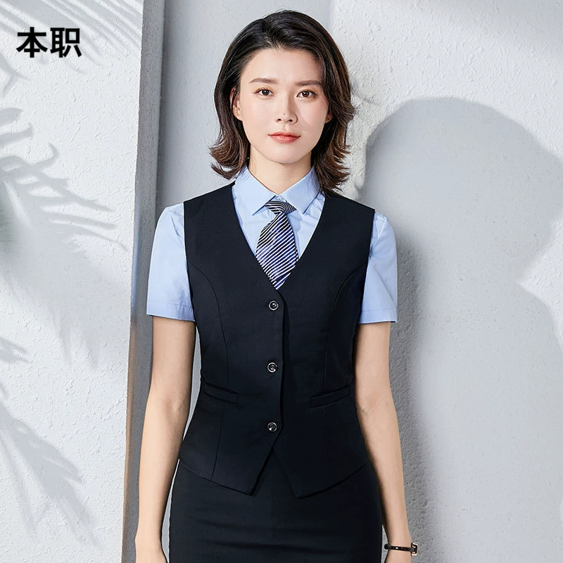 [Специальное предложение бренда] Женский стройный профессиональный жилет набор женский официант жилет конюшни рабочая одежда