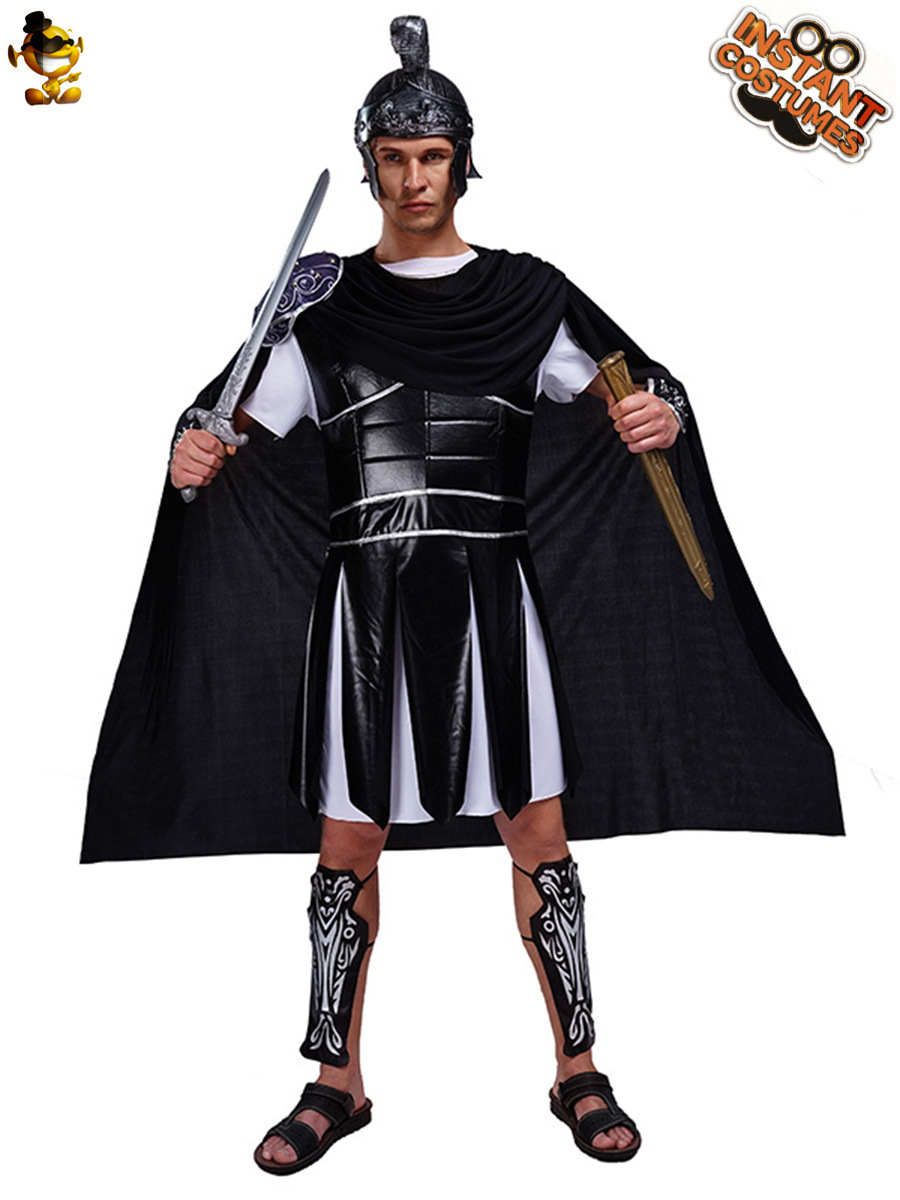 Grandes hombres gladiador rendimiento traje etapa traje juego de rol rendimiento traje Cosplay ropa mascarada