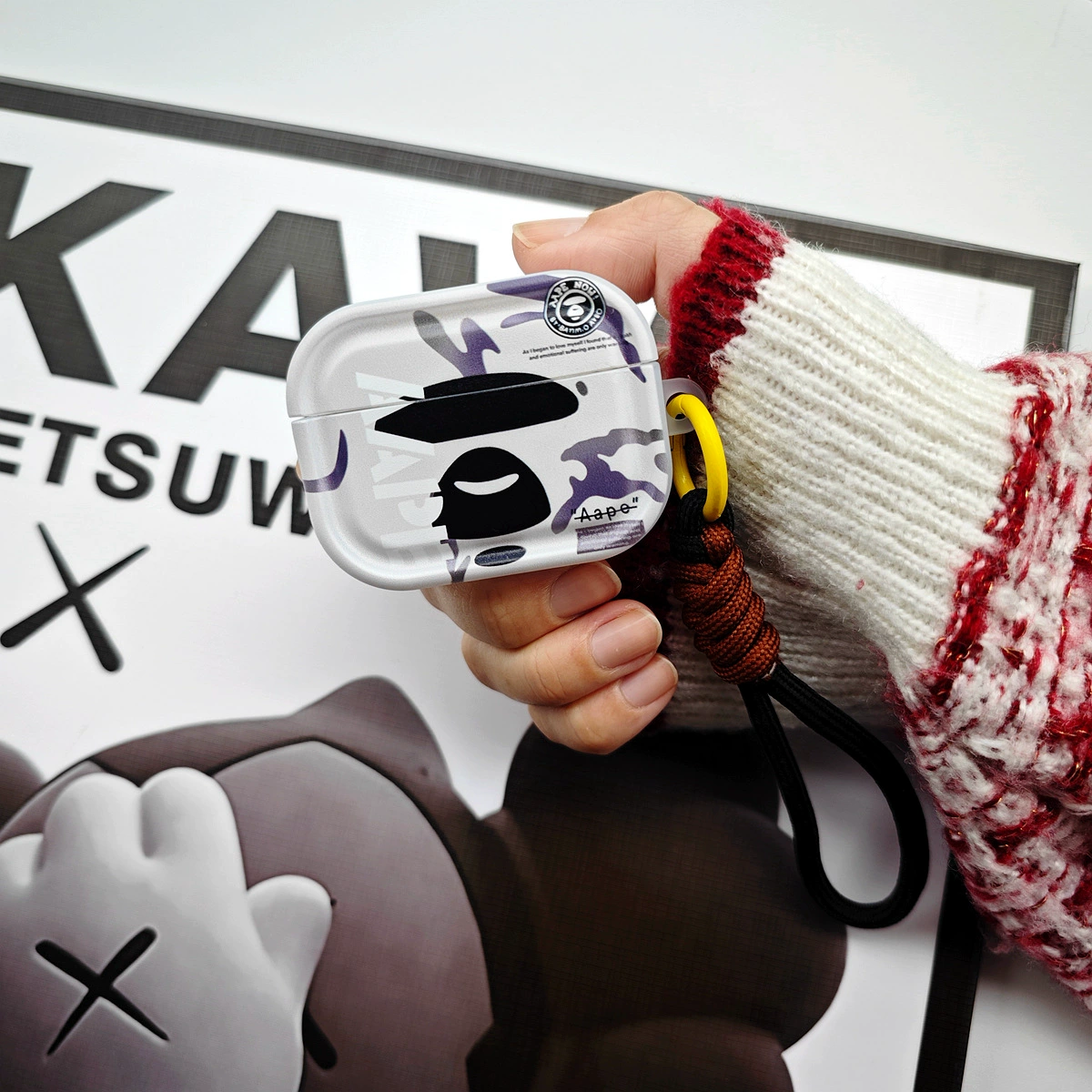 AirPodspro Protective Case for Bape Ape Head Apple Ear Case AirPods3 Trendy Brand airpods4