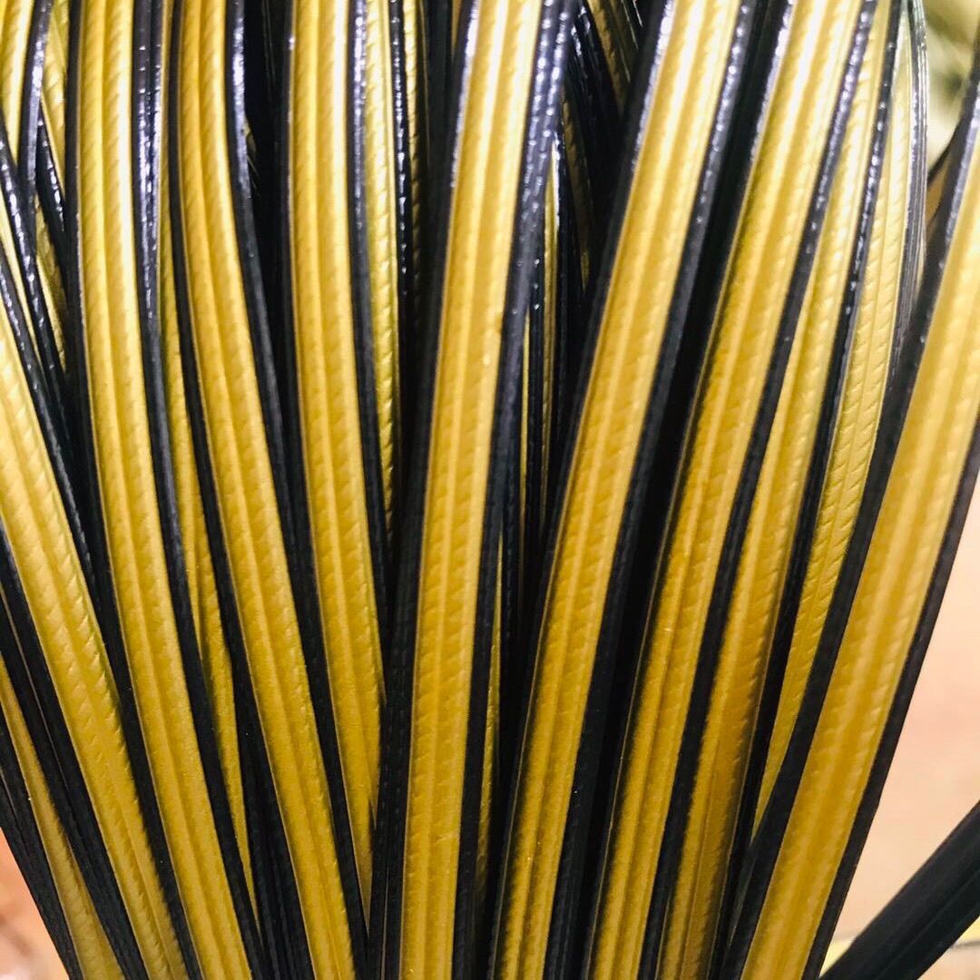 단면 블랙 골드 플랫 바인