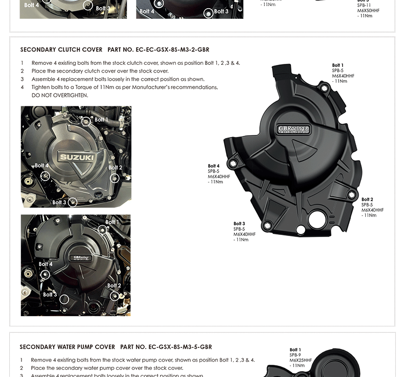 Suitable for Suzuki Gsx-8S/8R V-Strom 800De Engine Protection Side Cover Suzuki Gsx8R