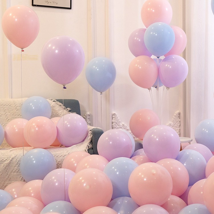バルーン卸売マカロンカラー厚みのある防爆ショッピングモール店舗イベント装飾シーン誕生日アレンジメントさまざまな色|undefined