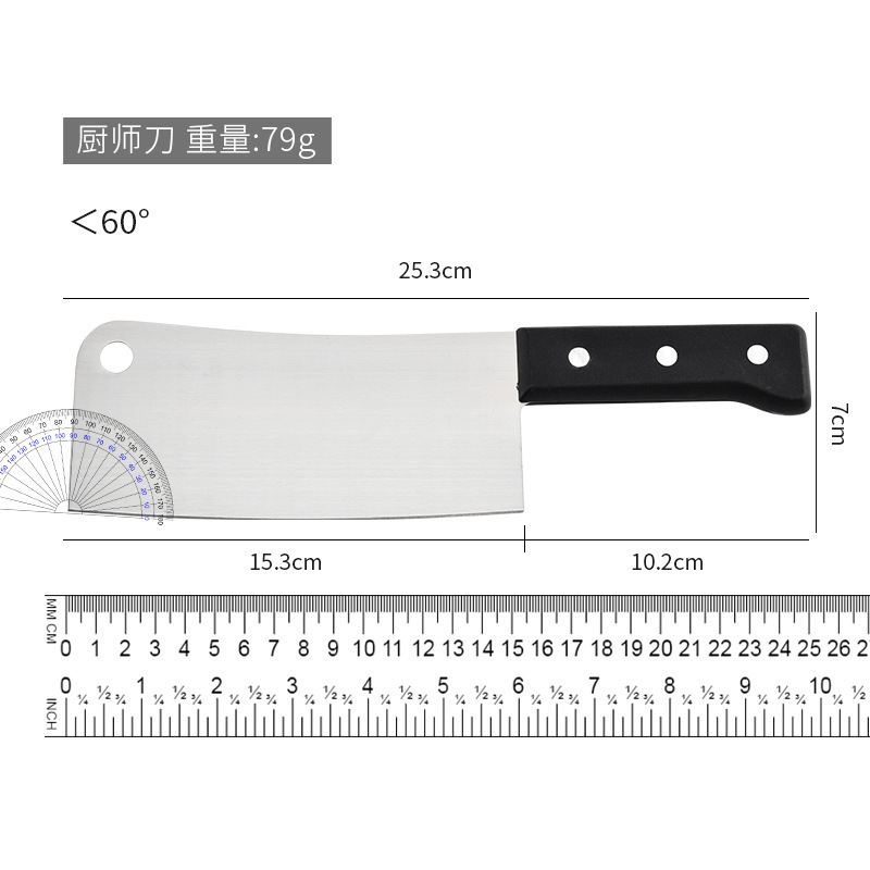 Juego de tarjeta de succión de ocho piezas de cocina Cuchillo de PP de acero inoxidable Cuchillo de chef Cuchillo de fruta Cuchillo de cocina Cuchillo de cocina Cuchillo de carne