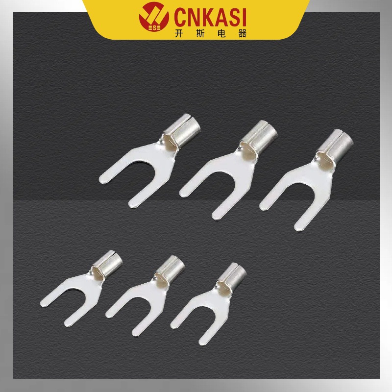 銷售UT冷壓端子 叉形冷壓接線裸端頭Y型接線端子 叉形冷壓端子