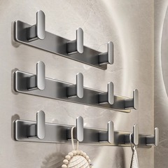 Behind the door, entrance hall hanger hook, strong wall hanging, bathroom clothes hanger, bathroom towel, no need to punch holes in the wall