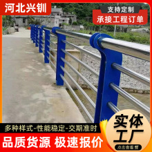 高架桥桥梁防撞护栏 园林景观防护栏杆 不锈钢景区河道防护围栏