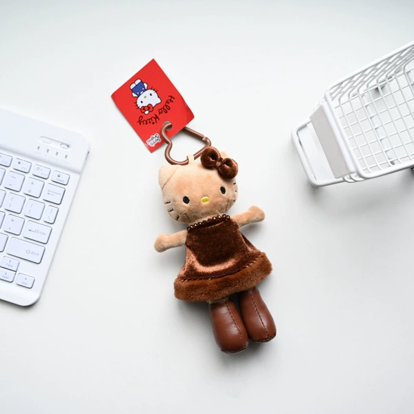 XW little brown skirt KT cat