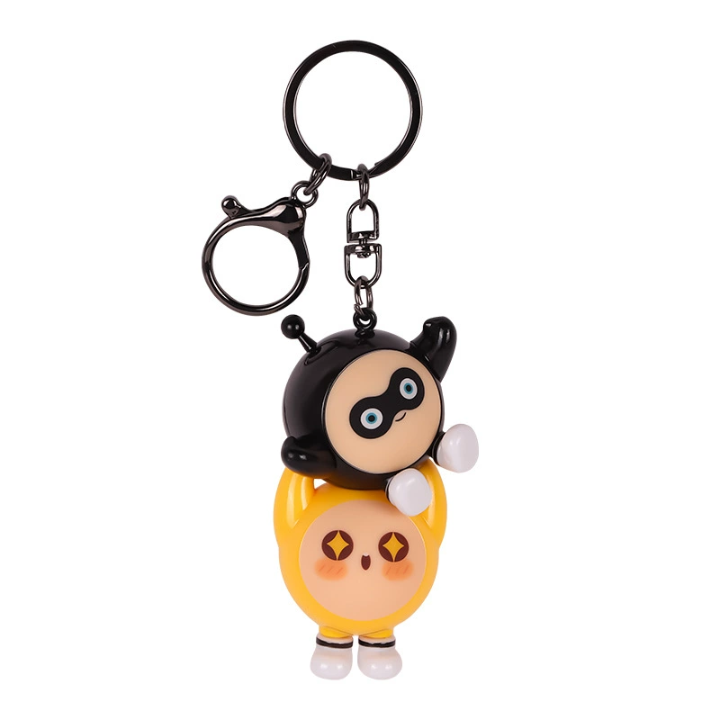 Genuine cartoon Jenga, table keychain, Birthday gift