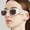 Brand sunglasses with letters suitable for men and women, glasses hip-hop style, European style, internet celebrity, punk style