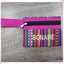 定制民族风条纹绣花零钱包跨境创意收纳小钱包女士手拿休闲手机包