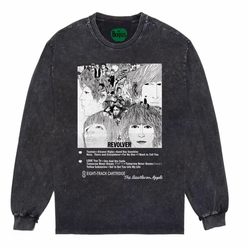 THE BEATLES BEATLES John Lennon Vintage Vintage rock washed batik distressed long sleeve T-shirt