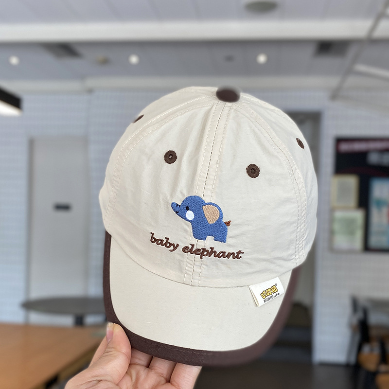 Sombrero de bebé primavera y verano estilo fino de secado rápido sombra del tesoro masculino lengua de pato gorra de béisbol protector solar para niños verano dibujos animados niños verano