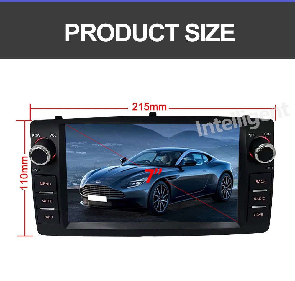 Suitable for Toyota Corolla/Byd F3 Car Android Gps Navigator and Car Central Control Bluetooth All-In-One Device