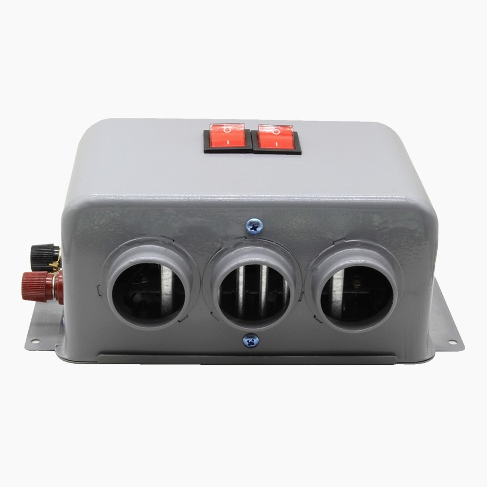 Calentador de coche venta caliente transfronteriza 12v24V calentador de calefacción de tres orificios coche descongelación niebla nieve calentador eléctrico image 8
