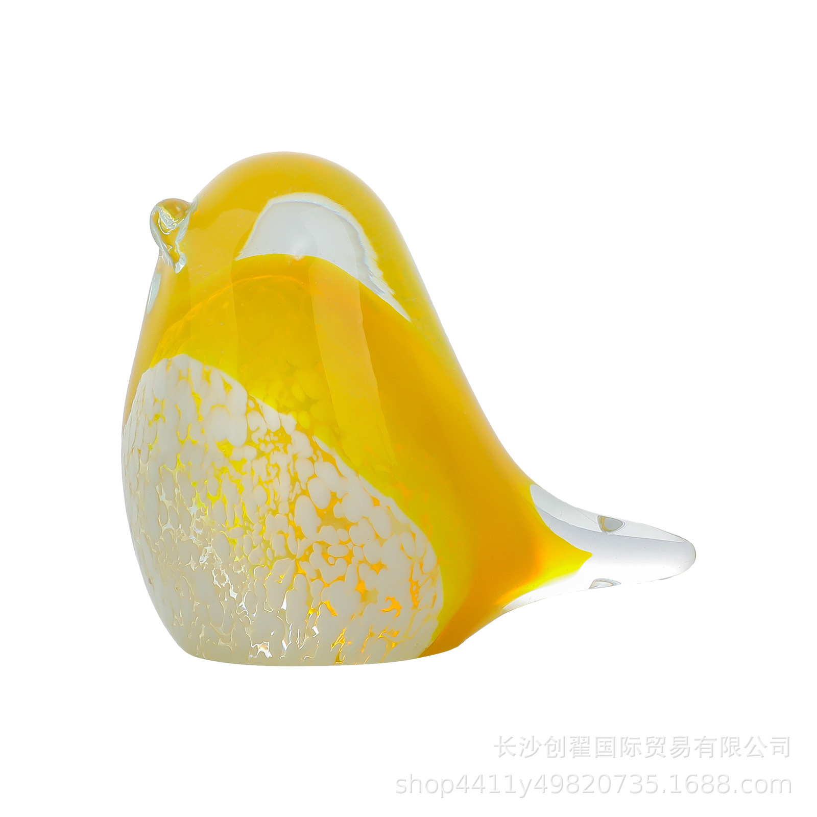 Nórdico creativo verde hecho a mano esmalte de color decoración de aves artesanías hogar Kingfisher decoraciones de escritorio de suministro transfronterizo