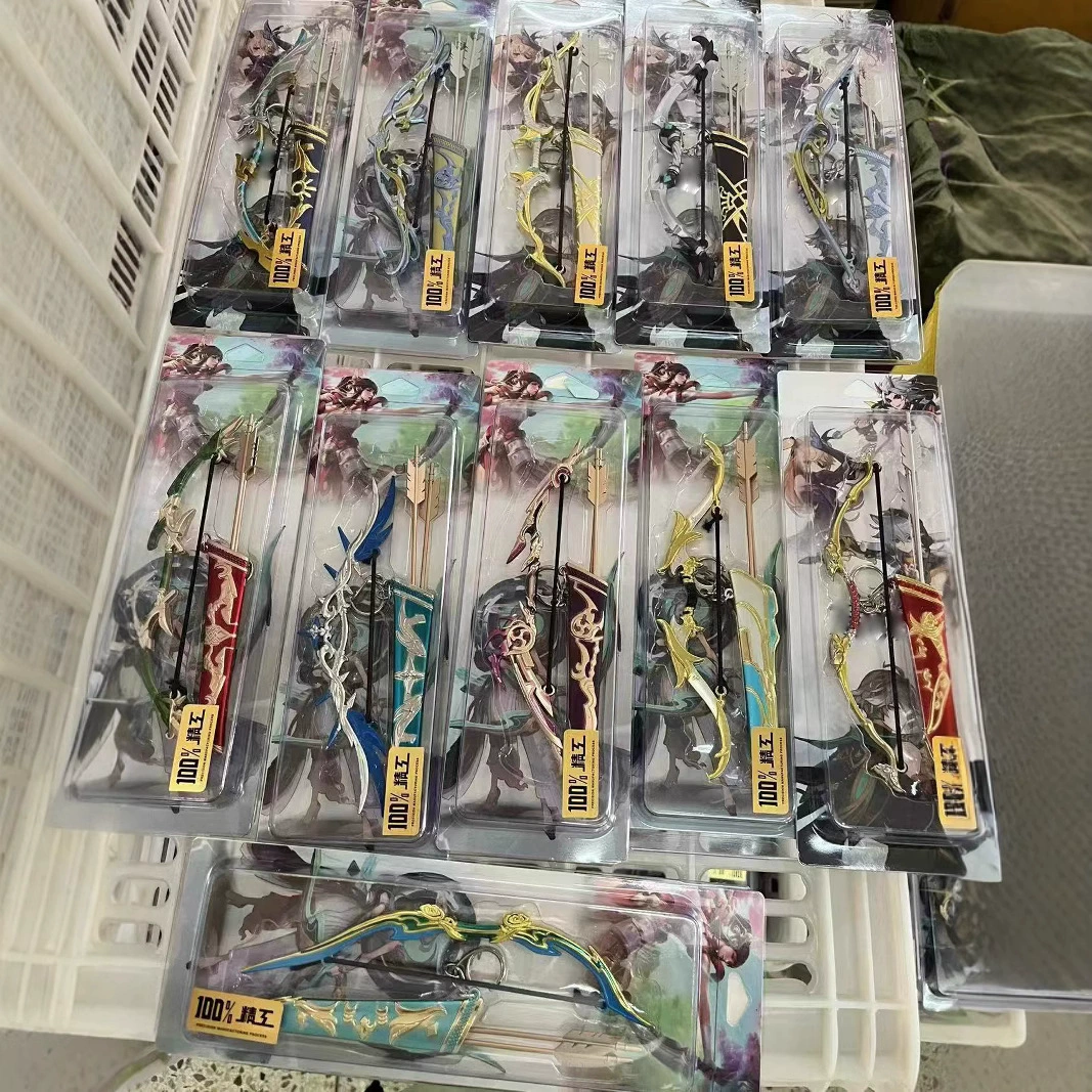 Достопримечательности Оружие Сплав Мини Маленький Лук Стрелка Детская Игрушка Золотые Линдонг Белая Звезда Мориген Лук Стрелка Металлическое Оружие