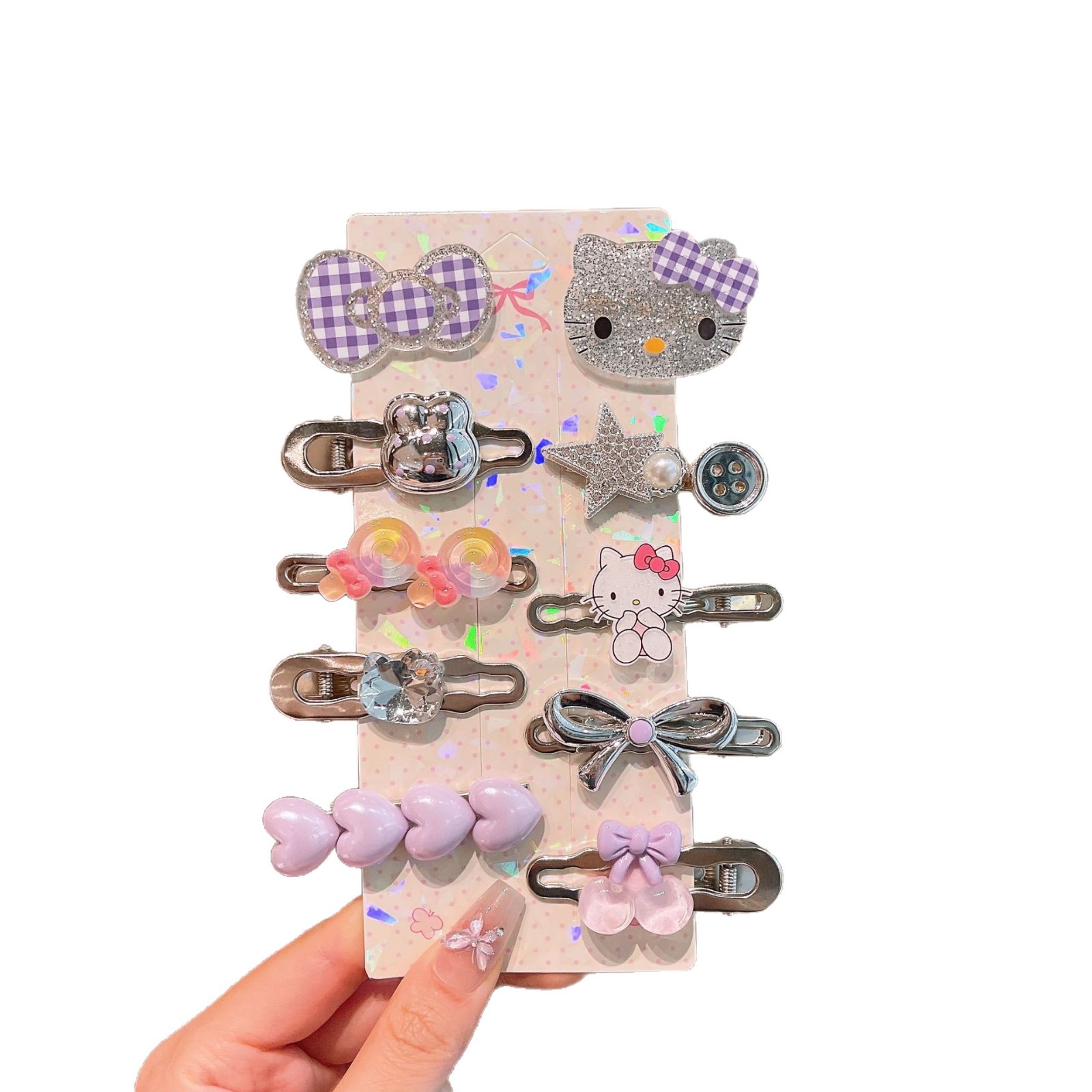 KT gato clip de dibujos animados clip de cabello para niños clip de frange niña dulce clip de cabello para niños clip de cabello para niños clip de cabello para niños