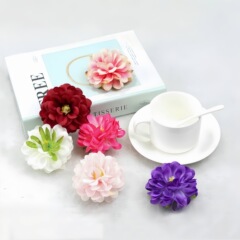 擬似デイジーの花の頭の玉の菊の絹布のdiyの手作りのカードの麦わら帽子は材料の立体の芸術の造花の装飾を配合します。