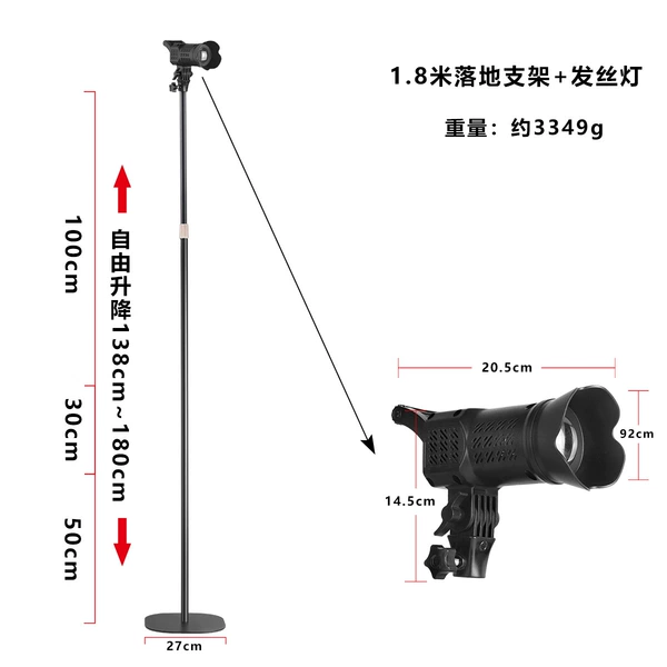 Tubing, hair locks, 1.8meter