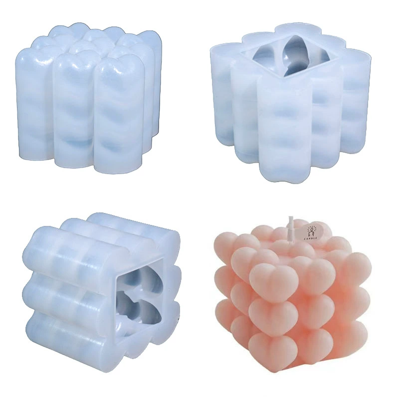 Rubik's cube, aromatherapy, candle, mousse, silicone mold, DIY