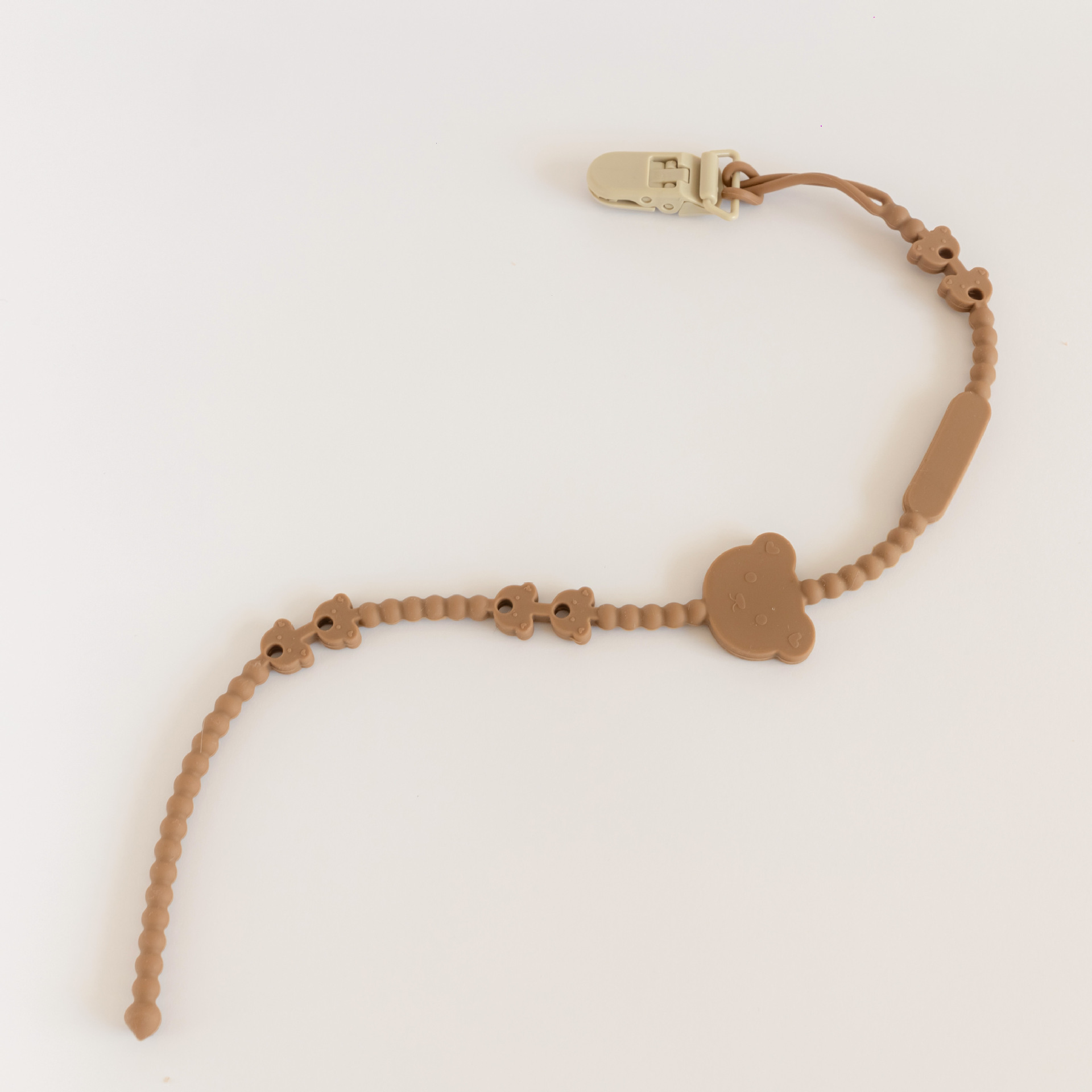 갈색 안티 체인 플라스틱 클립