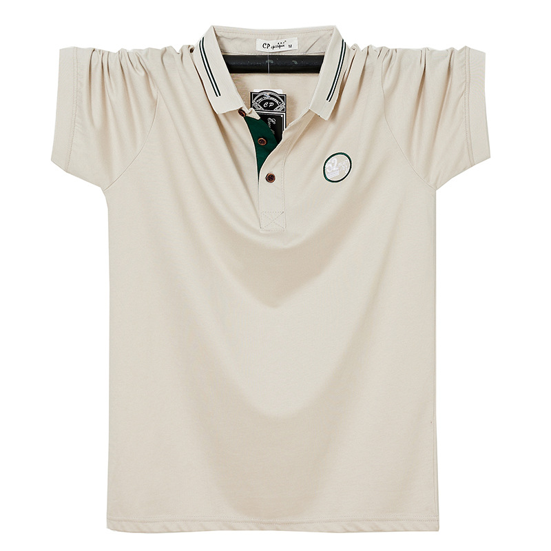 2022 Neues Sommerkleid plus dickes kurzärmeliges T-Shirt für Herren im Großhandel, 8 Farben, Poloshirt, vereinfachtes Geschäftskleid 2255_voghion.com