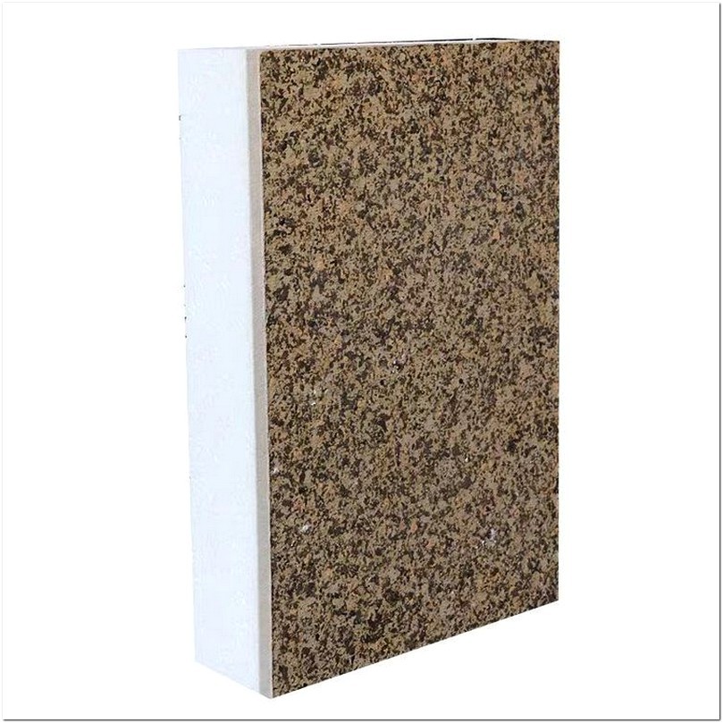 180mm厚蓝色外墙保温陶瓷一体板 仿石材外墙保温一体板