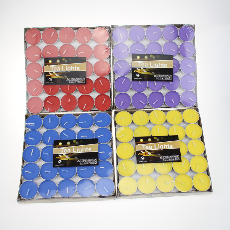 Factory wholesale wedding tea candles, restaurant insulation candles, proposal display small candles, blessing lighting emergency candles