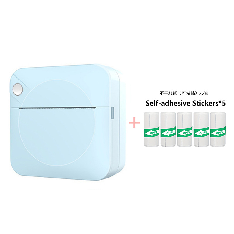 파란색 + 자체 접착 롤 5개