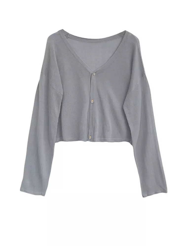 Blanco Sol protección camisa 2023 verano chal con falda corta de punto cardigan mujeres delgadas Super Fairy moda