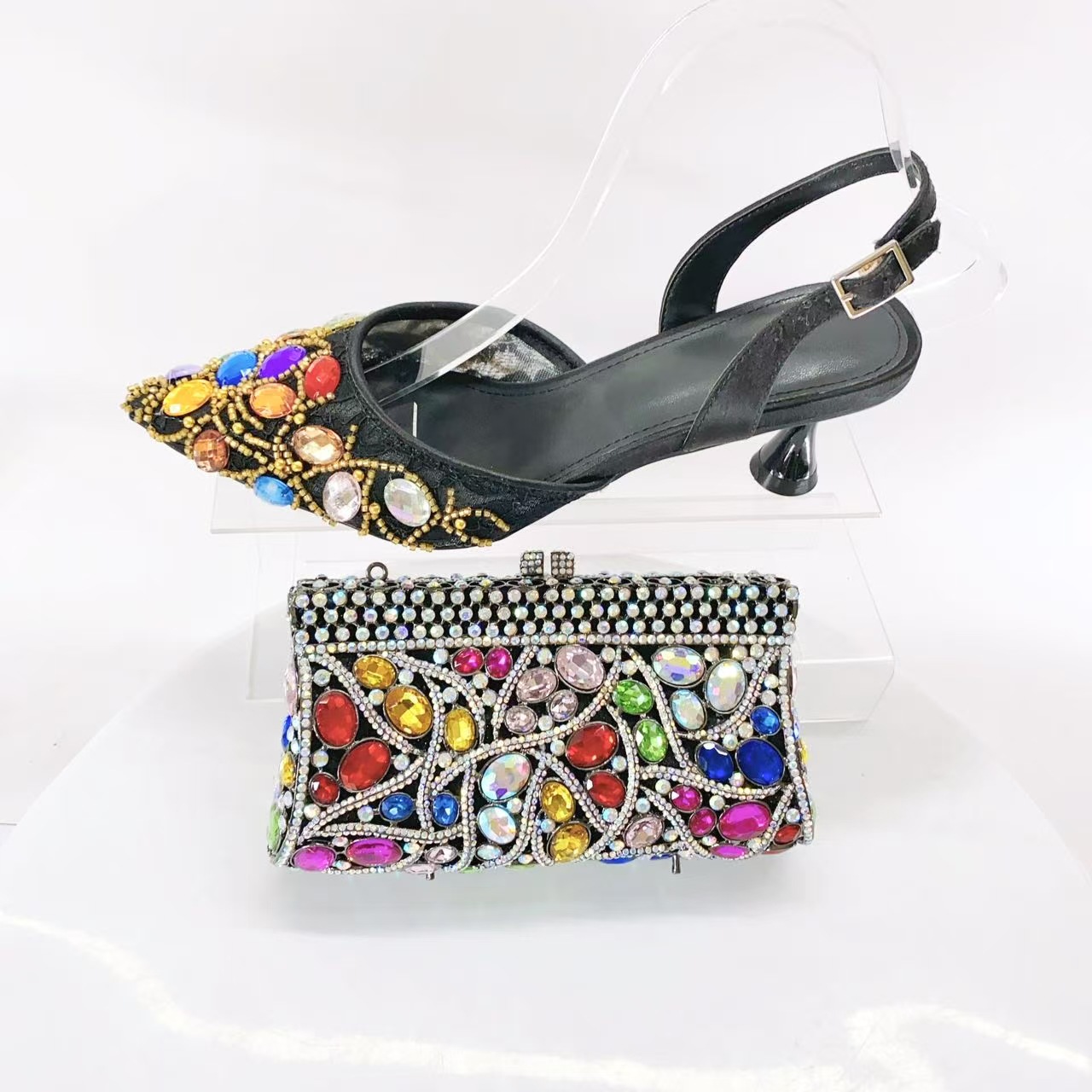 Zapatos de diseño italiano de alta gama para bodas, zapatos de mujer, encaje de diamante de verano, sandalias de talón alto