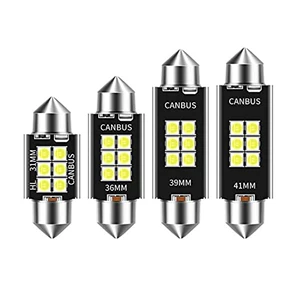 LED car reading light roof light license plate light 3030 6smd double pointed light 31/36/39/41mm