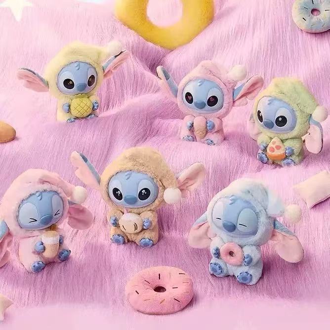 Cross-Border Popular Stitch Must Eat a Bite Even if He Is Sleepy Series Vinyl Plush Doll Blind Box Hand-Made Cute Gift