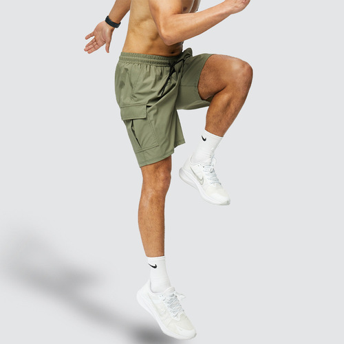 Fashionable casual workwear sports shorts for men in summer thin quick-drying running training fitness loose five-point pants for men