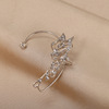 Silver ear clips, earrings, suitable for import, no pierced ears, Japanese and Korean