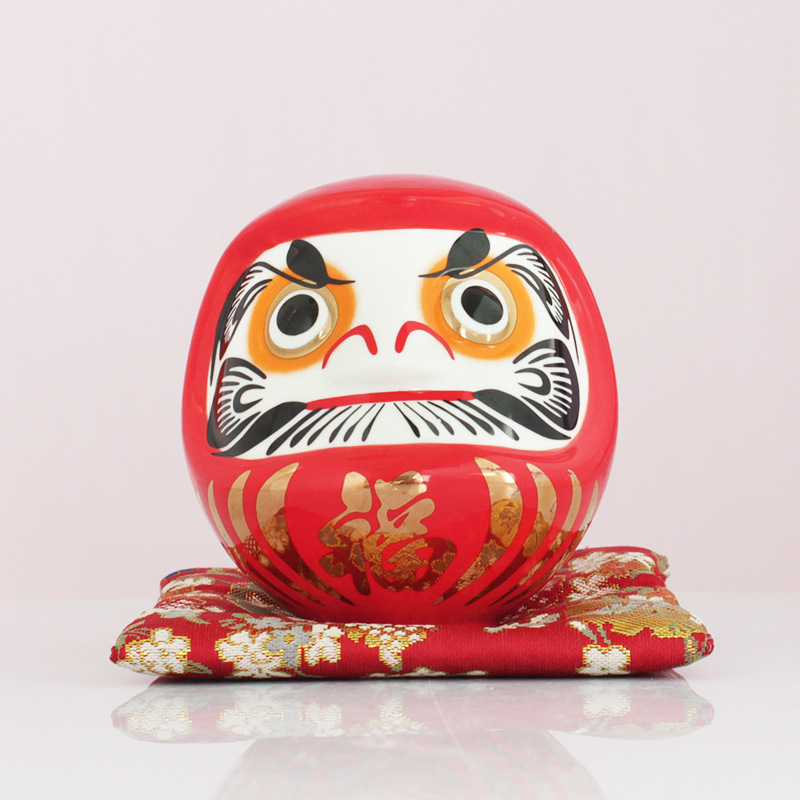 Adornos de cerámica creativa, origen japonés, bendición, fortuna, Damo tumbler, significado, regalo afortunado
