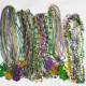 Factory Direct Cross Border Carnival Necklace New Orleans Holiday Party Necklace Party Plastic Bead Necklace