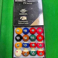 Xinkang Yan Yamei Black Diamond Set Standard 57,2 мм Хрустальный шар Черный Eight-Nine Ball 8A Бильярдный кий.