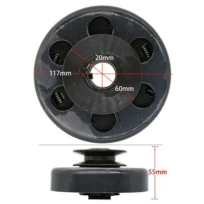 Go-Kart muftası A603/4 düym 60mm, kəmər şkivi ilə, mini velosipedlər üçün