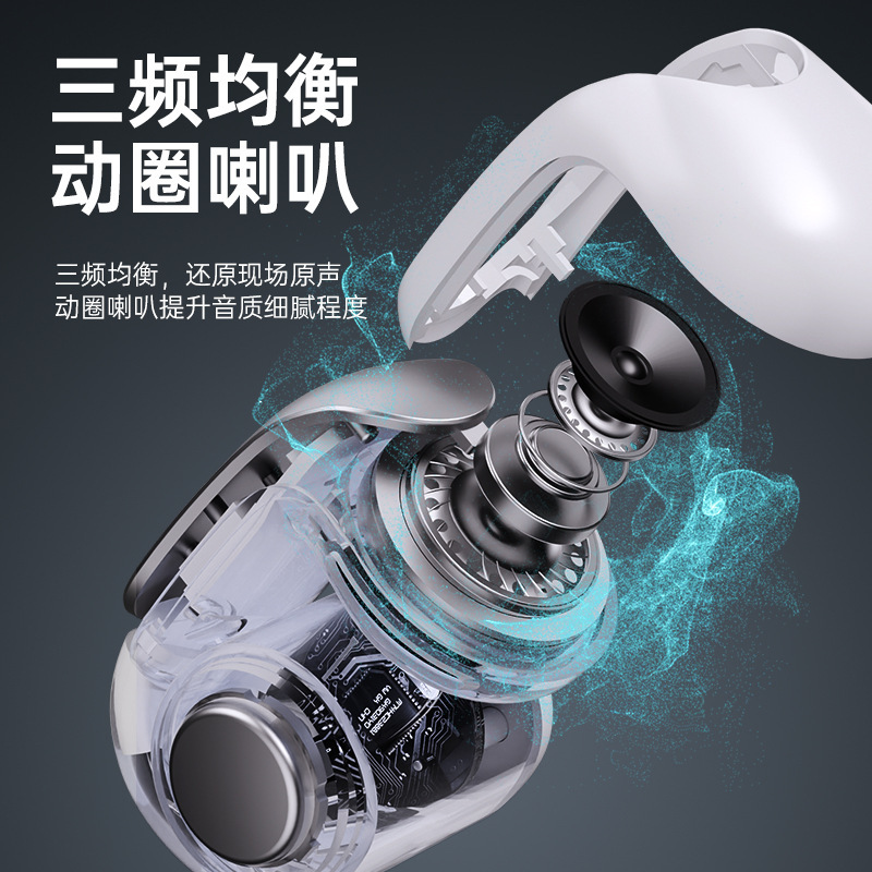 国境を越えた人気の V12 Bluetooth ヘッドセット OWS イヤークリップタイプ非インイヤーオープンノイズリダクションワイヤレス Bluetooth ヘッドセット卸売|undefined