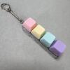 Four-button transparent shell-light pink