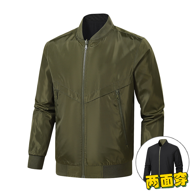 2024 nuevo ligero cuello de béisbol casual chaqueta de vuelo juvenil suelta chaqueta de moda