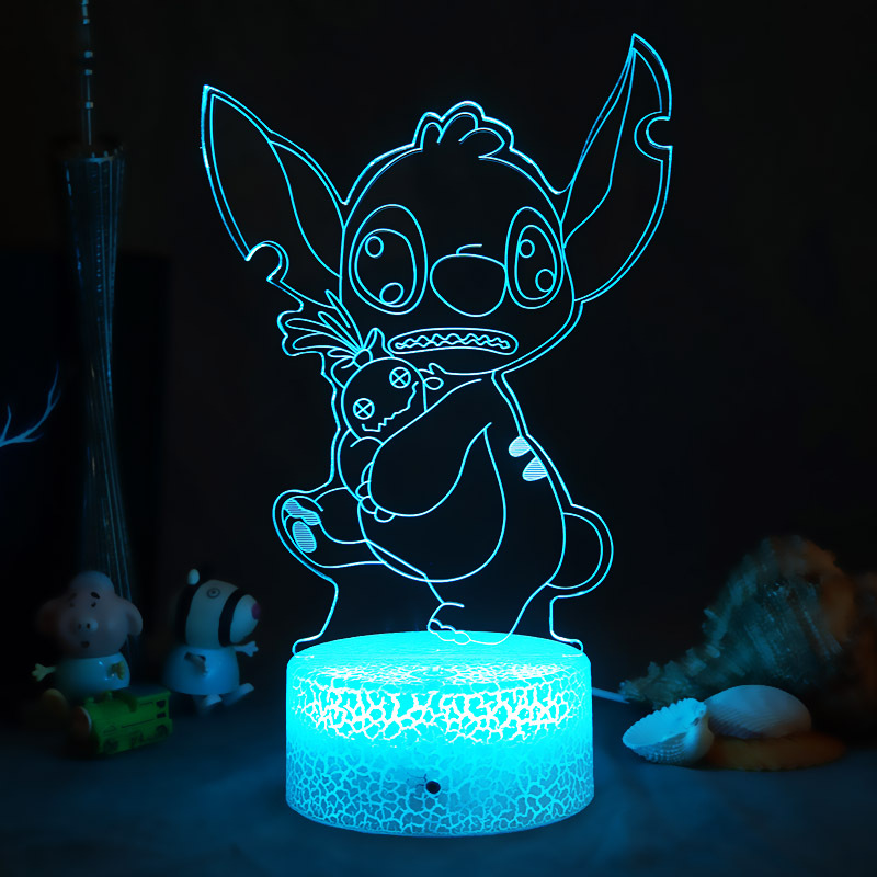 Star Wars 3D noche luz puntada Yoda bebé periférico mano Escritorio de Oficina Decoración Linda lámpara regalo