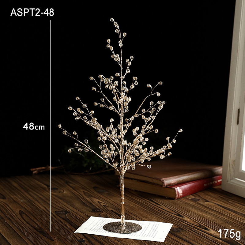 48cm de oro brillante Rosa rama árbol