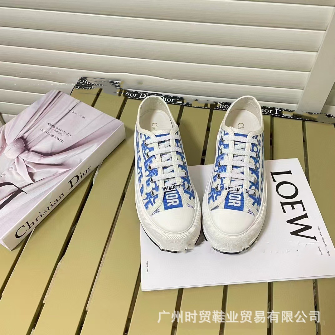 Blue, with embroidery