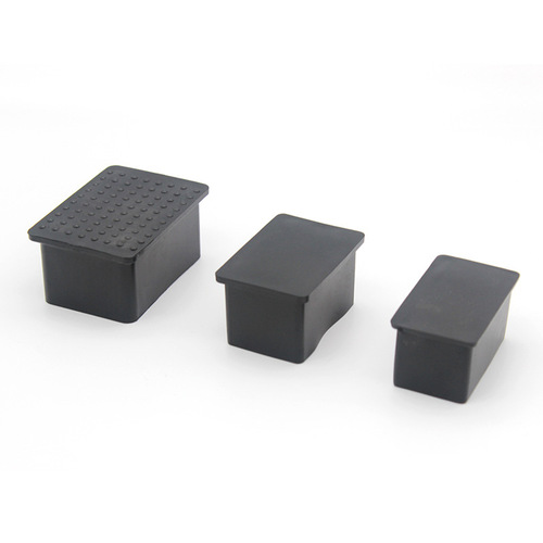 Factory Direct Sale Rectangular Pipe Plug Head PVC Soft Rubber Non-Slip Outer Shell Plastic Outer Shell Plastic Outer Shell Foot Rectangular Outer Shell